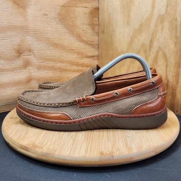 Tommy Bahama Suede Leather Loafer Boat Shoes main image 7